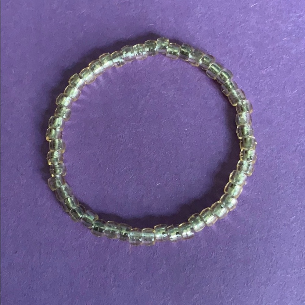 cream/silver bracelet